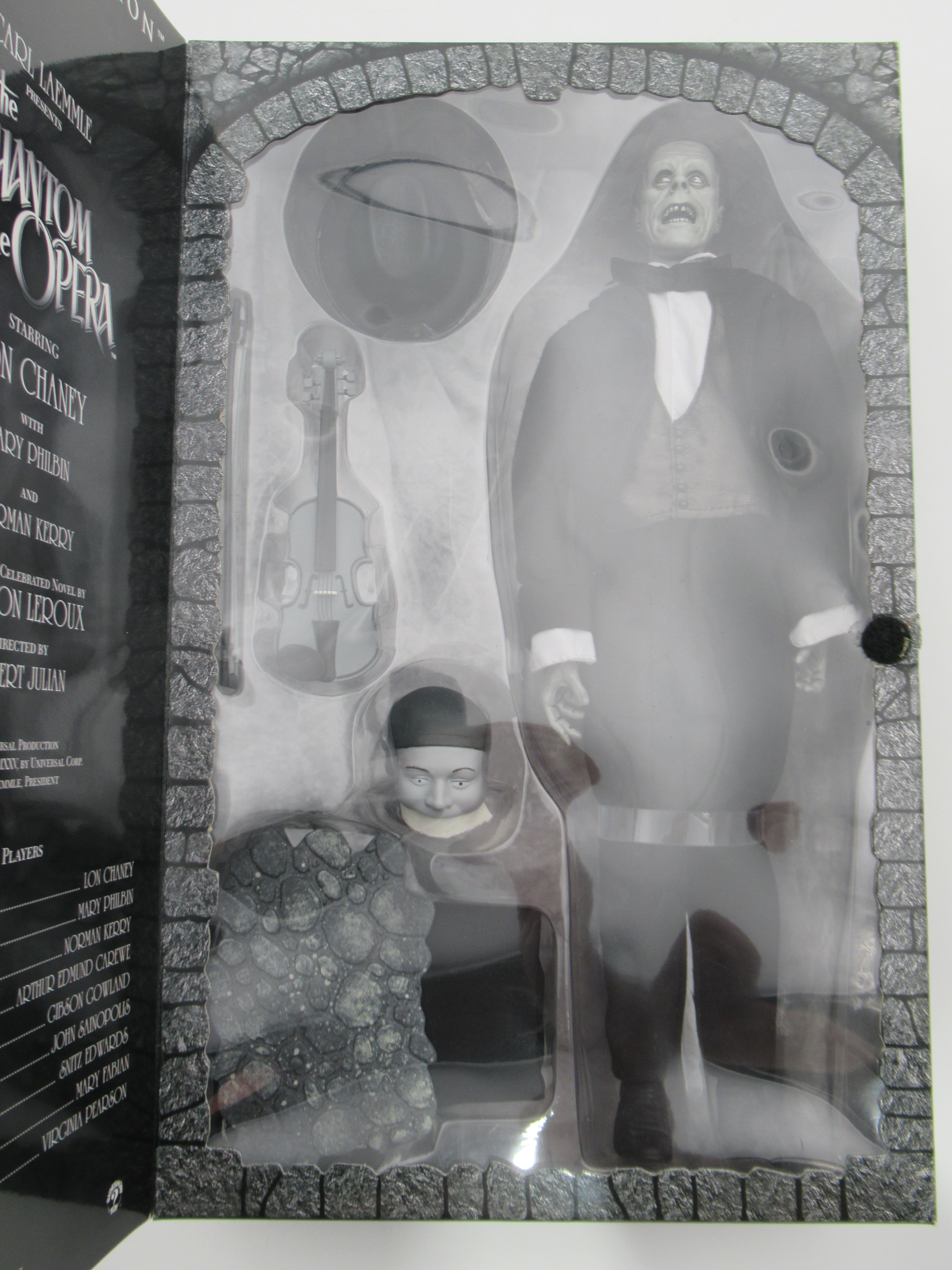 THE PHANTOM OF THE OPERA Lon Chaney Silver Screen Edition 12" Figure - Sideshow Toy (2002) Universal Monsters
